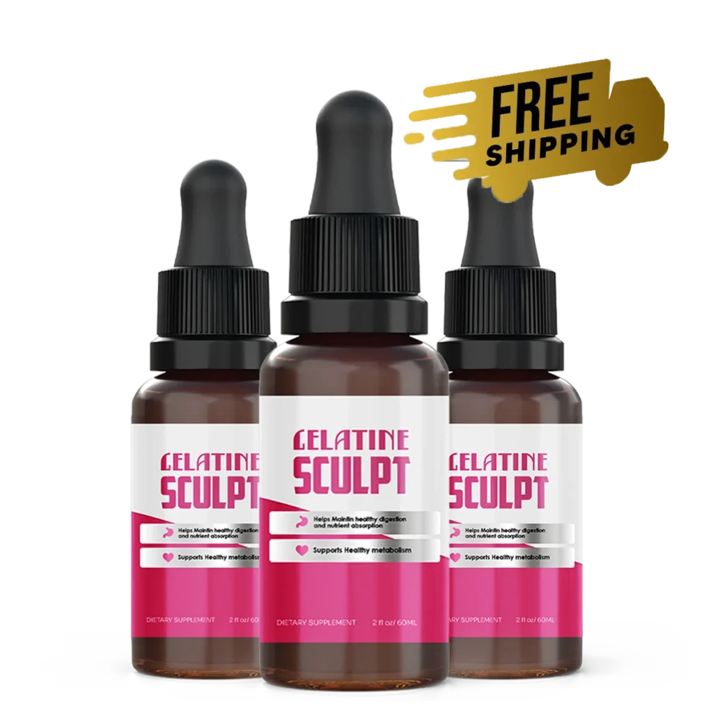 Gelatine Sculpt UK — 3 bottle Standard pack with free UK delivery, 90-day supply